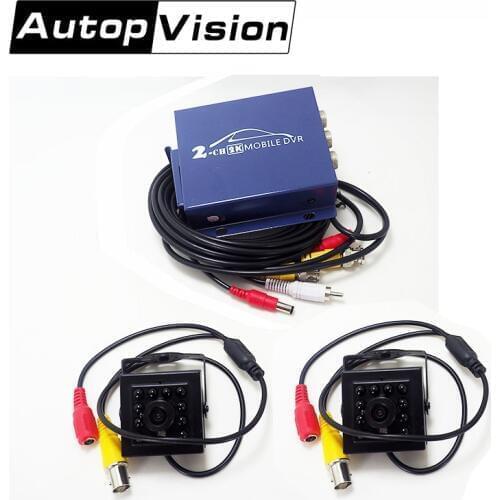 T680 2CH DVR CCTV System 2PCS AHD MINI Night vision Cameras 2CH Security Camera AHD CCTV DVR 1200TVL Surveillance Kit