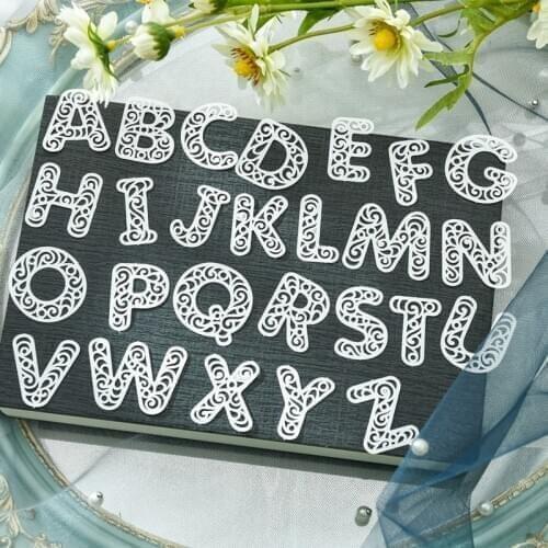 KSCRAFT 72pcs White Lace Letters And Numbers For DIY Scrapbooking/Card Making/Kids Fun Decoration Supplies