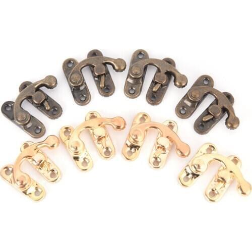 Metal Lock Catch Curved Buckle Horn Lock Clasp Hook Handbag Accessories 10PCS