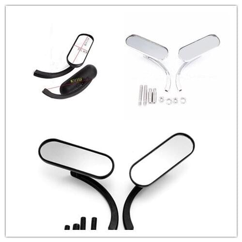 Motorcycle accessories aluminum classic shape for MOTO modified mirror retro cool black reflective reverse