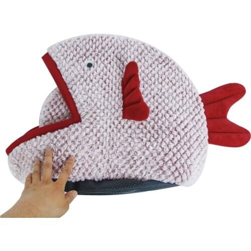 Cartoon Fish Shape Pet Bed Kennel Washable Dog Sleeping Mats Warm Plush Cat Lounger Sofa Cushion Supplies