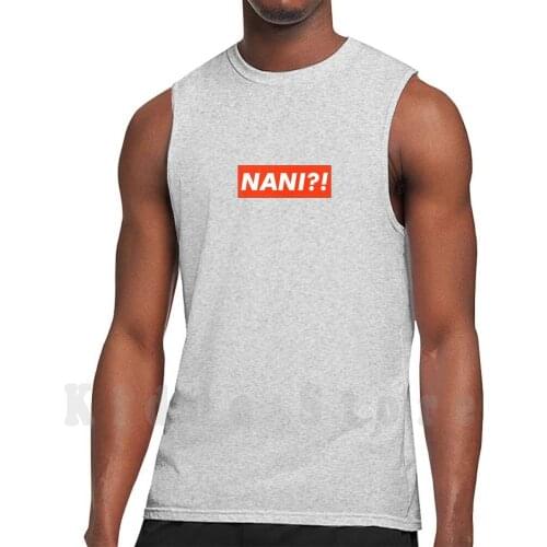 Nani ? ! tank tops vest 100% Cotton Genki Oppai Kawaii Anime Manga Cute Senpai Kouhai Nani Shame Notice Me
