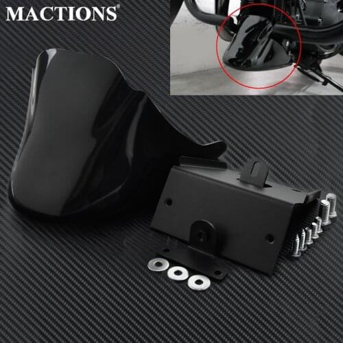 Unpainted Black Front Fairing Bottom Mudguard Cover Chin Fairing Front Spoiler For Harley Sportster 1200 XL Iron 883 2004-2014