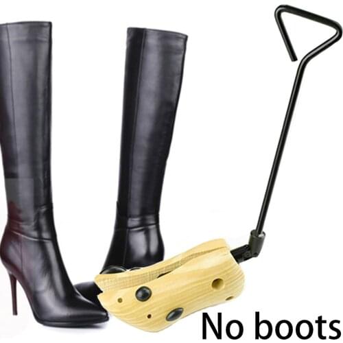 Adjustable Length Practical Anti Crease Boots Expander Keeper Bending Crack Shoe Stretcher Professional Wooden Unisex High Heels