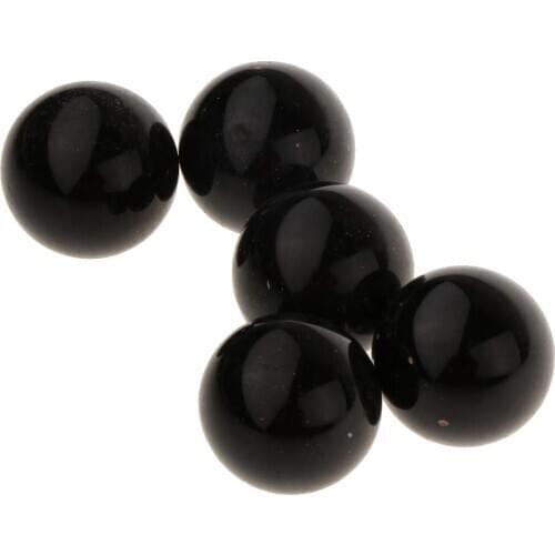 5pcs 25mm Glass Balls Traditional Marble Game Beads Pinball Classic Fun Game Toys Gift for Kids Children Vase Decoration