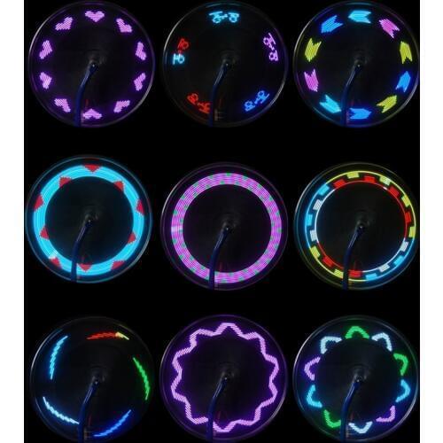 14 LED Motorcycle Cycling Bicycle Bike Wheel Signal Tire Spoke Light 30 Changes