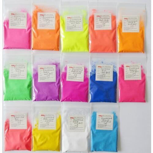 Mix color fluorescent powder, fluorescent pigment ,1lot=13colors,10gram per color,total 130g,color:green,pink,yellow,white,etc
