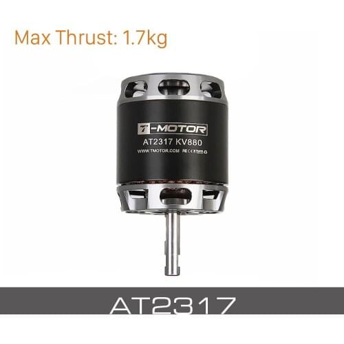 T-MOTOR AT2317 Long Shaft KV880 1400KV KV1250 brushless motor for Hybrid Vertical Take-off Landing UAV
