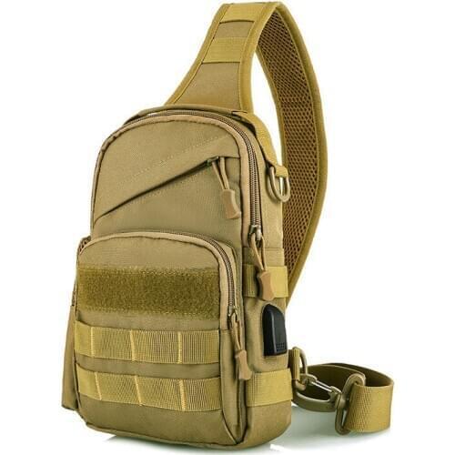 Tactical Sling Bag Outdoor Camouflage Chest Pack Shoulder Backpack Military Sport Bag for Trekking Camping Hiking Sling Daypack