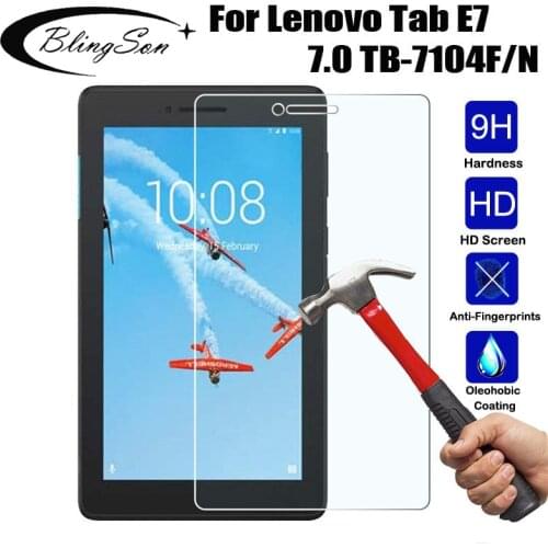 Tempered Glass for Lenovo Tab E7 7.0 TB-7104F Screen 7.0 inch Protector Film for TB-7104 7104 Tablet Glass Film Guard Cover 9H