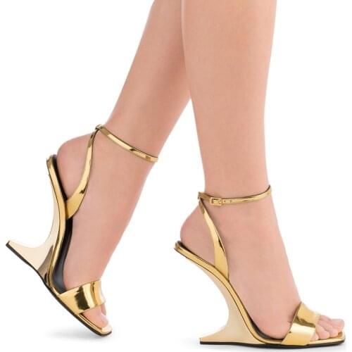 2020 Sandals Women Shoes Special-shaped High Heel 10.5CM Wedges Women Summer Sandals Woman Shoes Ladies Classic Female Sandals