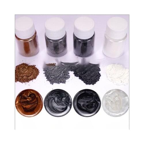 4 Pcs Mixed Color Resin Jewelry DIY Making Craft Glowing Powder Luminous Pigment Set Crystal Epoxy Material