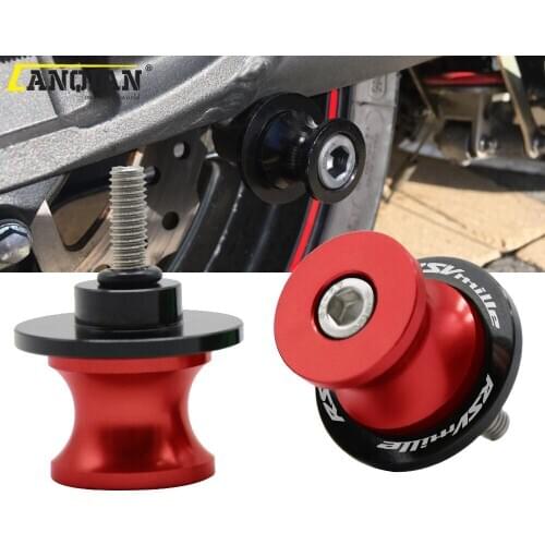 Motorcycle Accessories 6mm Swingarm Sliders Spools Stand Bobbins CNC Aluminum Alloy For Aprilia RSV MILLE 1998-2003 2002 2001