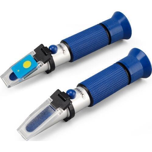 DW Vastocean Aquarium Fish Tank LED REFRACTOMETER FOR READING SALINITY WITH CALIBRATION FLUID Hydrometers Refractometers