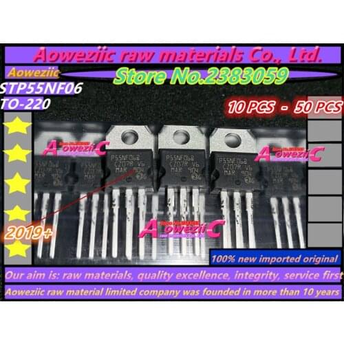 Aoweziic 2019+ 100% new imported original STP55NF06 P55NF06 MOS FET 60V TO-220 50A
