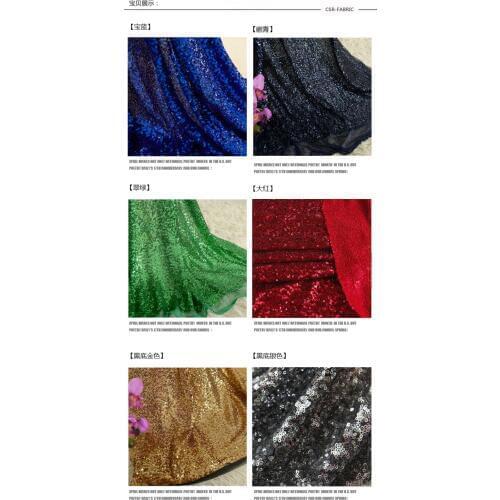 1 Meter Glitzy Embroidery Sequin Fabric Material Gold Silver Sparkly Fabric For Clothsing Making Party Events Table Covers Decor