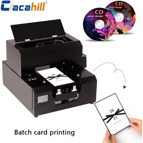 CD printer flatbed UV inkjet A4 small home multi-function for multi-color printing of greeting cards/T-shirts/handbags