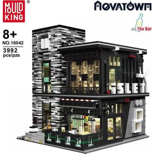 Kids Educational Toys Streetview Building Blocks The MOC PUB and Restaurant Model Sets Assembly Bricks Christmas Gifts for Child