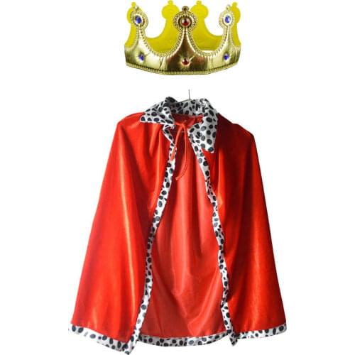 Boy Girl King Prince Crown Vampire Witch Devil Cloak Child CosplayCarnival Birthday Party halloween costume for kids Christmas