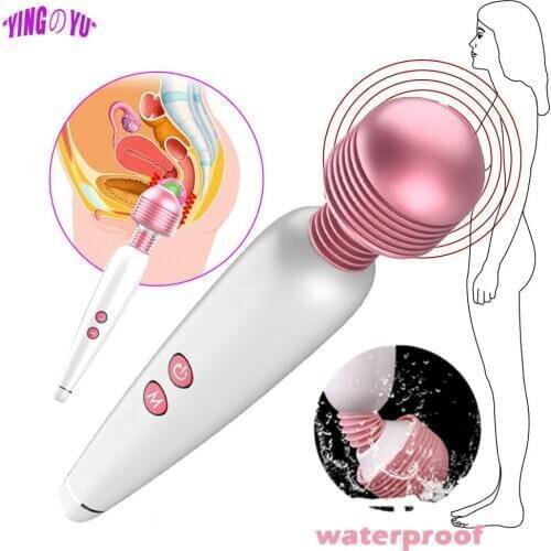 Dildos Vibrator AV Stick Magic Wand Vagina Anal Sex Toys for Women Clitoris Stimulator USB Rechargeable Massager Adult Supplies