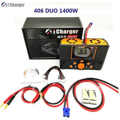 ICharger 406 DUO 1400W Dual CH Port 6s Lipo Battery Balance Charger Discharger