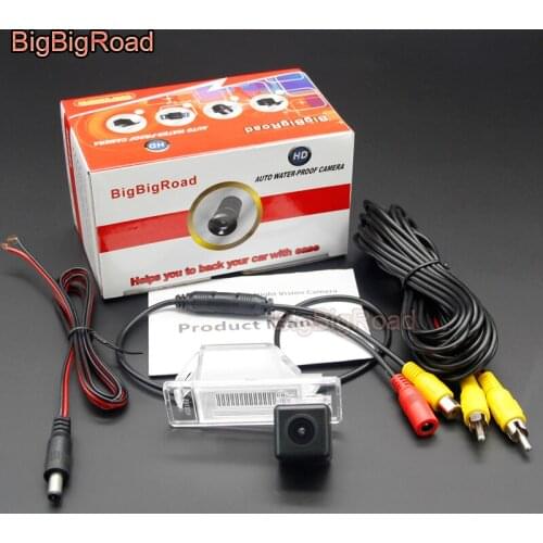 BigBigRoad Car Rear View Parking CCD Camera For Peugeot 307 Hatchback 307CC 408 For Citroen C4 C5 Sega For Infiniti ESQ Q50L