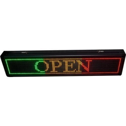 RED Green Blue USB Programmable Scrolling LED Signage Message Board Custom LED Message Board options LED display Signs signage