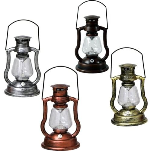 Creative rechargeable retro lantern kerosene lamp portable lamp bar hotel home decoration holiday candle atmosphere night light