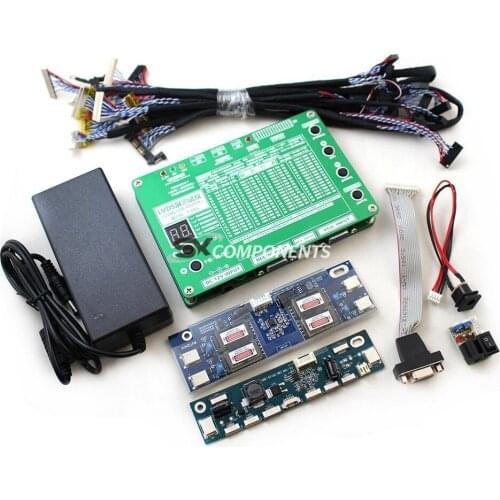Monitor Laptop TV LCD / LED Panel Tester 60 Programs w/ VGA DC Cables Inverter LED Board 12v 4a Adapter lvds lcd Tester tool
