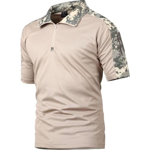 Men Tactical Military Camouflage Hiking&Camping T Shirt Summer Outdoor Soldier Uniform Combat Army T-Shirt Sports Training Tees