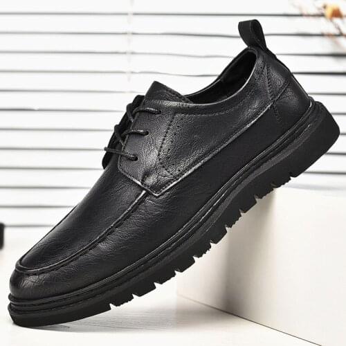 Mens Dress Shoes Leather Business Casual Shoes Formal Leather Shoes Classic Lace Up Business Oxford Work Driving