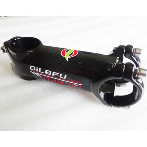 Newest QILEFU mountain bike alloy+carbon stem road carbon bicycle stem MTB bike parts 31.8*60/70/80/90/100/110/120mm Free ship