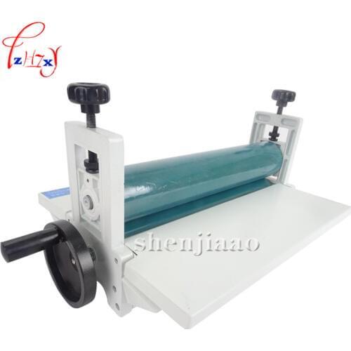 NEW 14" 350mm Manual roll laminating machines Photo Vinyl Protect Rubber Cold Laminator 1pc
