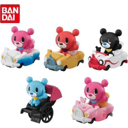 Bandai Genuine Gashapon Hitchhiking Bear Vol.2 Cute Anime Action Figure Collection Model Gacha Toys Gifts for Kids Boys Girls