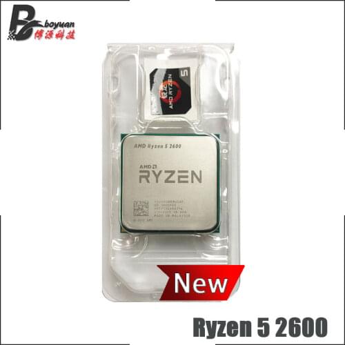 AMD Ryzen 5 2600 R5 2600 3.4 GHz Six-Core Twelve-Thread CPU Processor YD2600BBM6IAF Socket AM4