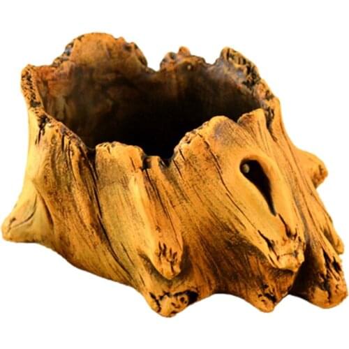 Plant Basket Flower Holder Retro Creative Succulent Planter Boxes Imitative Wood Home Decor For Planting Vintage Gardening Pots