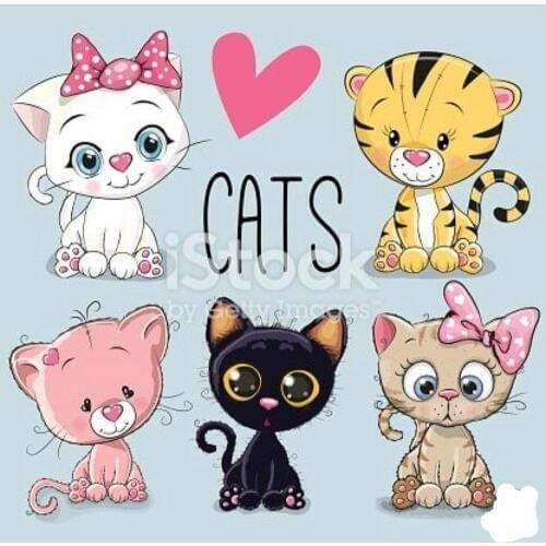 Cartoon cat pattern Stamp Scrapbooking New Alphabet Stamp Embossing Craft Silicone Transparent Stampstampons