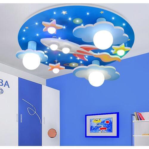 Modern Cartoon Remote Control LED Ceiling Lights 220V Children Bedroom Lovely LED Ceiling Lamps
