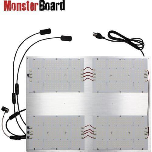 Geeklight 480W led grow light bar dimmable hydroponic garden LM301H mix uv ir light