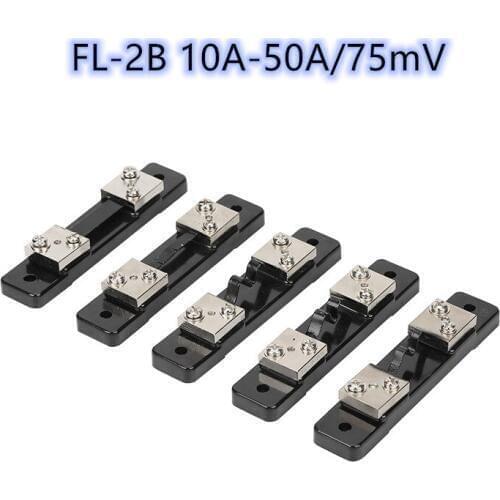 External Shunt 0.5%FL-2B 10A-50A/75mV Current Meter Shunt resistor For digital ammeter amp voltmeter wattmeter