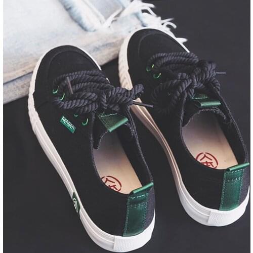 Women Breathable Canvas Shoes Female 2021 New Thin Summer Leisure White Shoe Joker Shallow Mouth Black Sport Shoes