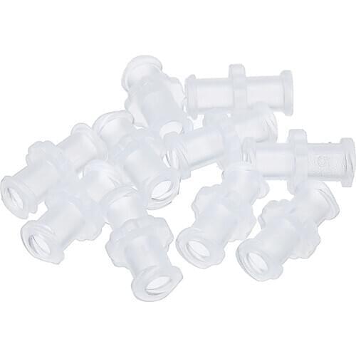 10pcs/set Transparent Polypropylene Female to Female Coupler Luer Syringe Connector Mechanical Hardware Accessories