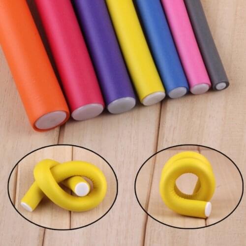 10 pcs/Lot Soft Hair Curler Roller Curl Hair Bendy Rollers DIY Magic Hair Curlers Tool Styling Rollers Sponge Hair Curling