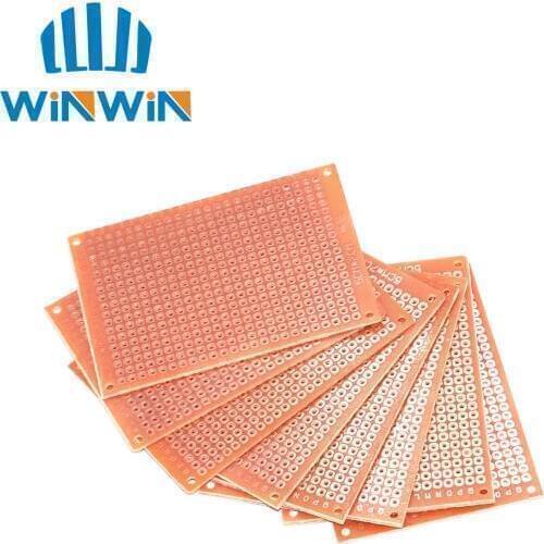 10pcs new 5x7cm 5*7cm Prototype Paper Copper PCB Universal Experiment Matrix