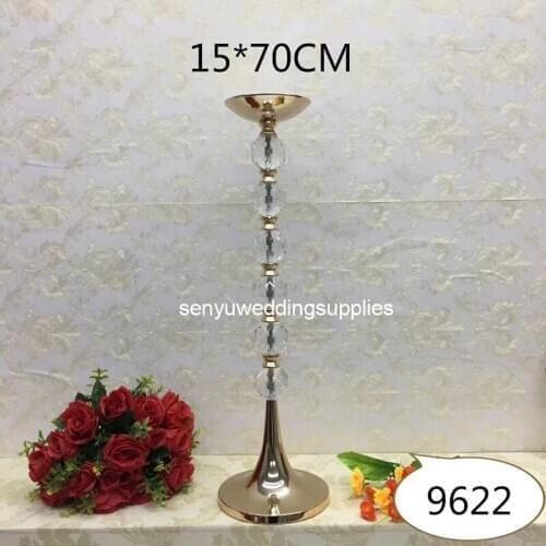 12pcs)new design crystal flower stand table centerpiece for wedding senyu2423