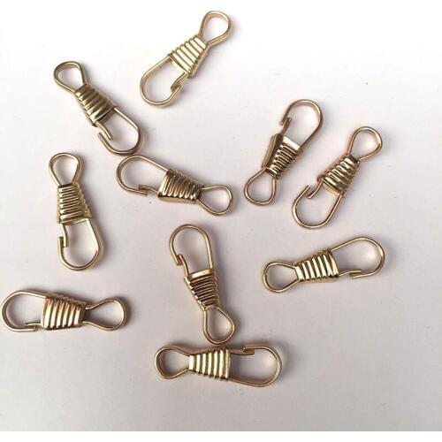 200 pieces Gold spring hook snap spring clasp Purse, Lobster Claw Hooks