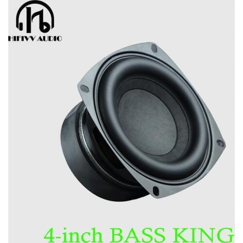 4'' Full BASS Speaker of audio amp Driver Unit Casting Aluminum Frame Dual Magnets Fs 60Hz 4ohm 40W