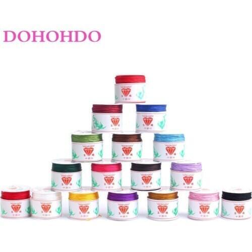 45m 0.8MM Cotton Nylon Cord Thread Cord Chinese Knot Macrame String Strap DIY Rope Bead Braided Necklace Bracelet Jewelry Making