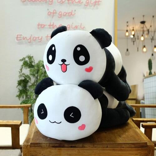 60/80/100cm Cute Big Giant Panda Bear Soft Plush Stuffed Animal Doll Animals Toy Pillow Cartoon Kawaii Dolls Girls Lover Gifts