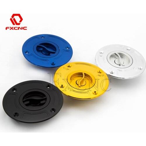 100% Aluminum CNC Fuel Tank Cover Gas Cap Keyless For Suzuki GSX600 GSX750 GSX 400 1100 1200 1400 RF400/600/900 SV650 GSF1200